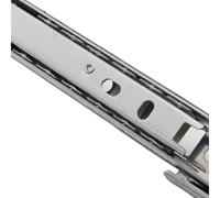 Rail de guidage de tiroir à trois rails, 2 pièces/paire, rail coulissant, raccords de quincaillerie for meubles, cale(14 inch 35cm)