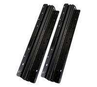 Rail de guidage d'escalier épais et porteur, tiroir garde-robe, Support coulissant inférieur, trois 2 pièces(Matteblack16-inch(400-900mm))