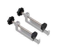 Rail de guidage en aluminium robuste pour scies circulaires avec connecteur pour coupe professionnelle (1 paire de pinces)