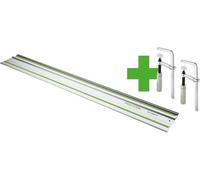 Festool Pack rail de guidage FS 1400 – 1400 mm + 2 serre-joints FSZ 120 – 578422