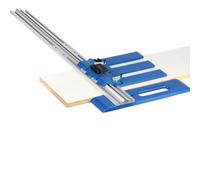 Rail de guidage fixe pour scie circulaire électrique, glissière de guidage en alliage d'aluminium avec échelle de précision, plage de coupe réglable de 0 à 65 cm, support pour outils de travail du