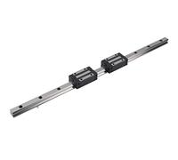 Rail de guidage linéaire 1 pièce, rail de guidage linéaire en acier, ensemble de glissières de roulement de haute précision avec chariots, bloc de roulement coulissant pour