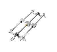 Rail de guidage linéaire 13 Pièces/ensemble T8 Vis Sans Fin 8-350mm Bricolage Optique Guide Rail Roulement Siège Guide Linéaire Arbre Support Trapézoïdal Ensemble De Vis Kit de rails CNC ( Color : Sil