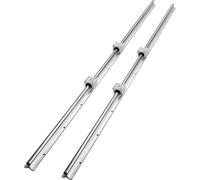 Rail de guidage linéaire 2 pcs SBR20-1500mm acier carbone aluminium Rail de guidage avec 4 pcs SBR20UU blocs de glissement Palier linéaire Bloc de roulement