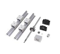Rail de guidage linéaire 300~500 mm R16 + palier R16UU + vis à billes usinée SFU1204 + logement d'écrou 1204 + support d'extrémité BKBF10 + kit de couplage(SFU450 SBR400)