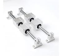 Rail De Guidage Linéaire D'arbre Léger Avec Roulement De Support | Ensemble de mouvements coulissants fluides, idéal for les machines CNC et les équipements d'imprimante 3D de bureau(700mm)