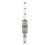 Rail de guidage linéaire en acier inoxydable MGW12C - 300-2R, coulisseau miniature à double rangée de billes, chariot linéaire à haute rigidité pour un transport de précision