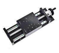 Rail de guidage linéaire, guide linéaire manuel, plaque d'acier robuste 45, volant, échelle, module de table coulissante, vis à billes SFU1610, course 100-1000 mm(1000mm Stroke)