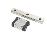 Rail de guidage linéaire MGN15C, rail coulissant linéaire en acier pour imprimantes 3D et machines CNC, rail de mouvement linéaire miniature avec butées en caoutchouc pour Ender 3 (100mm)