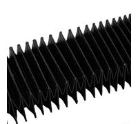 Rail de guidage linéaire pour machine CNC HGR20 - Trois preuves - Soufflet télescopique flexible pour protection contre l'huile et l'humidité (longueur étirée 600 mm)