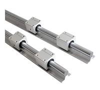 Rail de Guidage linéaire Professionnel SBR12/16/20, Longueur 300-1500 mm, entièrement supporté, avec roulement linéaire SBR20UU, pièce CNC, 2 pièces(2 Rails 4 Sbr16uu,600mm)