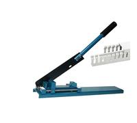 Rail de guidage manuel avec double rainure et règle pour couper des goulottes en aluminium