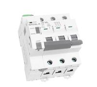 Rail de guidage mini disjoncteur à réenclenchement GRD9L-R GYM9 3P 6KA sécurité intelligente(GYM9-3P-MCB-63A,GRD9L-S-DC24V-48V)