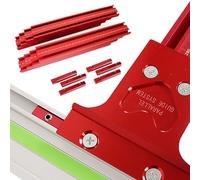 Rail de guidage parallèle, rail de scie circulaire en alliage d'aluminium avec jeu de joints, support de rail fixe et outils auxiliaires, système d'alignement facile à utiliser, parfait pour des