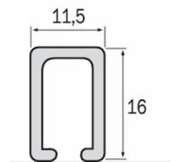 Rail de guidage pour porte coulissante série 550.000/560.000 ROB