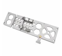 Rail de guidage pour scie circulaire à angle droit argenté, 340 mm, rail carré compatible avec Festool et compatible avec Makita