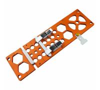 Rail de guidage pour scie circulaire à angle droit, orange de 340 mm, rail carré compatible avec Festool et compatible avec Makita