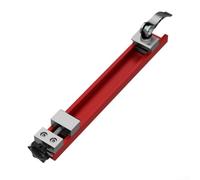 Rail de guidage pour scie circulaire en alliage d'aluminium avec longueur de rail réglable et système de stabilité à double loquet pour une coupe de précision, 240 mm, rouge (2)