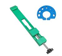 Rail de guidage pour scie circulaire | Guide de base réglable pour machine de découpe | Guide de coupe du bois de précision | Support de coupe ABS pour le travail du bois (vert)