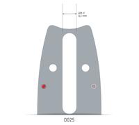 Rail de guidage pour tronçonneuse Oregon 423RNDD025; 42''; 107 cm; 3/8''; 135; 1 6 mm