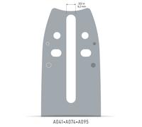 Rail de guidage pour tronçonneuse Oregon 535044; 10''; 25 cm; 1/4''; 60; 1 3 mm