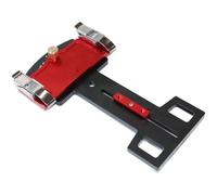 Rail de guidage réglable multi-angles pour la coupe - Aluminium aéronautique 6061, compatible avec scies à onglets, rouge, 25 x 15,2 x 2,8 cm