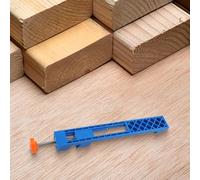 Rail de guidage réglable pour scie circulaire pour fraisage et coupes étroites - Clôture gabarit en plastique ABS avec pince réglable de 145 à 208 mm, longueur de 295 mm, bleu (1 pièce)