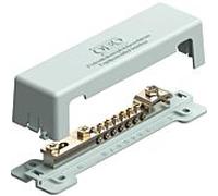 Rail de liaison équipotentielle OBO avec plaque de base en plastique 5015073 5015073, 7x25qmm 1809