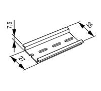 Eaton Eaton Rail DIN 35 × 7,5 mm TS35X7,5 Quantité:1