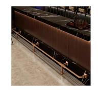 Rail De Pied Barre Pour Îlot Cuisine, Supports Support Sous Le Comptoir En Acier Inoxydable/tube Repos, Kit Complet Balustrade Tabouret(Rose Gold,5.0M/16.40FT)