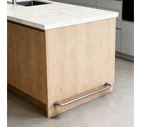 Rail De Pied De Barre D'îlot Pour Cuisine, Kit Complet De Garde-pieds En Tube Métallique, Rails De Support Mural Sous Le Comptoir(Silver,L 100cm/3.3ft)