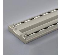 Rail de Plafond Double Silencieux et Ultra-résistant pour Rideaux - Système de Rail Invisible Durable avec Accessoires pour Salon et Salle de Bain | Installation Facile, Fonctionnement Fluid