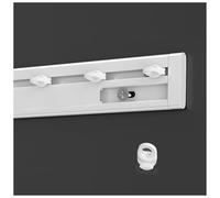 Rail De Plafond En Aluminium Ultra-mince, Tringle À Rideaux De Séparation Pour Salle De Bain, Salle De Douche, Hôpital, Camping-car, Fenêtre(White-Wall,550cm(5 * 110cm))