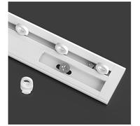 Rail De Plafond En Aluminium Ultra-mince, Tringle À Rideaux De Séparation Pour Salle De Bain, Salle De Douche, Hôpital, Camping-car, Fenêtre(White-Ceiling,550cm(5 * 110cm))