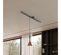 Rail de Plafond pour Lampe, Rotation à 360°, Position du Lustre Ajustable, Installation Multiple pour Lustre d'Intérieur, Vertigo, etc. (Contient 3 En-têtes de Piste)