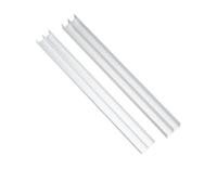 Rail de porte coulissante en aluminium avec guide-poulie - Installation à faire soi-même for portes, armoires et placards en verre(140cm)