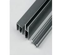 Rail de porte coulissante en verre en forme de montagne, ensemble de trois pièces for un fonctionnement fluide, for vitrines et bibliothèques(Grey,120cm/47.2")