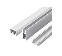 Rail de porte coulissante en verre pour vitrines et bibliothèques - Système de rail coulissant lisse pour un accès et une organisation faciles