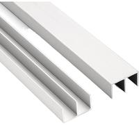 Rail de porte coulissante for fenêtre et verre, avec rainure montagne, vitrine épaissie, double rail, poulie en alliage d'aluminium à unique, largeur 2,5 cm, pièce(70cm)