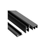 Rail de porte coulissante pour vitrines et bibliothèques - Système de rail lisse pour un accès et une organisation faciles