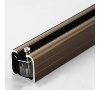 Rail de porte coulissante robuste avec mécanisme de fermeture amortie pour un fonctionnement fluide dans la cuisine, la chambre et l'armoire