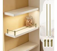 Rail de Protection Barre de Protection d'angle Anti-chute en Laiton, Butée de Barre de Retenue Dorée pour Barre de Protection avec Vis, Barrière Tubulaire Ronde(L80xW40cm/31.5x15.7")