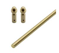 Rail de Protection Barre de Sécurité Dorée pour Étagères de Salle de Bain, Barres de Sécurité Universelles pour Armoires à Vin, Bibliothèques ou Placards, Barre(B,49cm/19.3")