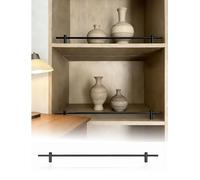 Rail de protection décoratif en métal pour étagère à chaussures et bibliothèques, améliore l'affichage