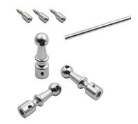 Rail de Protection D'éTagèRe Barre Protection Métallique pour Étagère avec 3 Poteaux et Vis, Barres Sécurité pour Étagères Flottantes, Ensemble Barrières de Façade pour Armoire(Silver,16in/41cm)