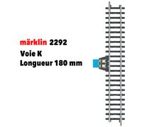 MARKLIN Rail de connexion analogique voie K 180mm - HO 1/87 - MARKLIN 2292