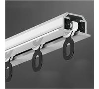Rail de rail de rideau 2 3 4 5 6 7 8 9 10 m Rails de rideau encastrés et raccords de montage au plafond, tringle à rideau en aluminium commercial, poteau de séparation de pièce, sa