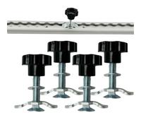 Rail de rail en L avec écrou d'arrimage, 109,4 x 221 cm, accessoires de montage avec goujon fileté, rail ergonomique, pour camions cargo, voitures, garages, avions, entrepôts, rangement