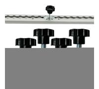 Rail de rail en L, goujon fileté, écrou de fixation, composant de fixation robuste avec design ergonomique et construction résistante à la rouille pour camions, voitures, garages, avions, entrepôts