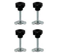 Rail de rail en L, goujon fileté, écrou de fixation, composant de fixation robuste avec design ergonomique et construction résistante à la rouille pour camions, voitures, garages, avions, entrepôts